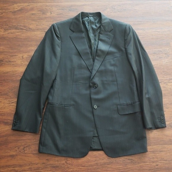 Ermenegildo Zegna Mens Wool Cashmere Quiet Lux Preppy Workcore Blazer Size 54R - Picture 1 of 6